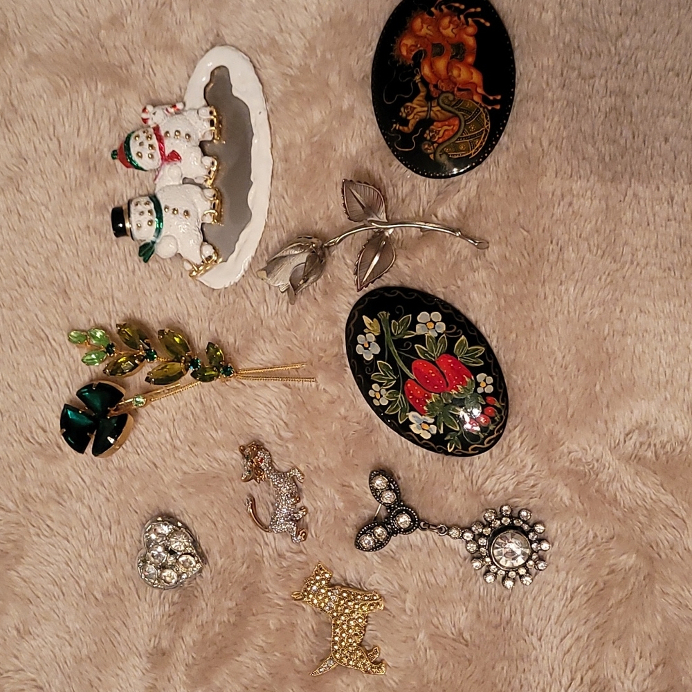 Ladies pins and broaches